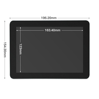 Monitor LCD Industrial de 8 Pulgadas 4:3 con Pantalla Táctil Capacitiva USB/DVI, Marco de Aluminio, Nuevo, Compatible con Realidad Virtual