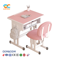 Ensemble de bureau et de chaises réglables et robustes Ensemble de meubles de salon économiques Bureaux de meubles de classe audités CE