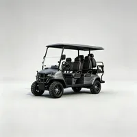 Buggy électrique haute performance 6 places alimenté au lithium, vente en gros directe d'usine pour clubs de golf et propriétés privées