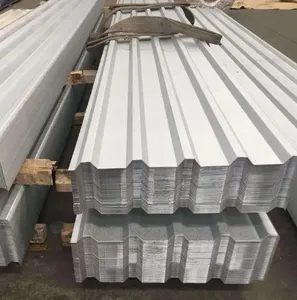 Lembar besi warna RAL logam kualitas tinggi lembar atap galvume yang belum dicat lembaran baja galvanis bergelombang