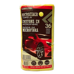 16 * 16in Pack-36 Serviettes de nettoyage de roues Emballage en vrac <span class=keywords><strong>Chiffon</strong></span> de nettoyage intérieur à séchage rapide Chiffons en <span class=keywords><strong>microfibre</strong></span> Serviettes de voiture sans danger pour la peinture - Product Image 6