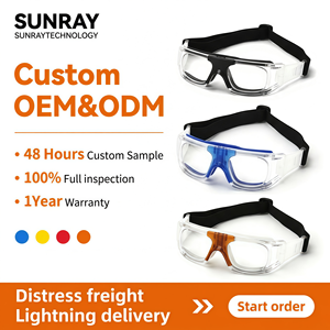 Gafas Deportivas de Baloncesto Unisex con Lentes Anchas, Marco de TPE y PC, Hebilla Lateral Giratoria, Forro Desmontable, Compatible con Miopía, Multicolor, OEM ODM - Product Image 2
