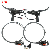 Frein à disque hydraulique XOD E500 pour vélo électrique, avec coupure de courant, connecteur étanche 2 ou 3 broches, câble avant 1050mm / arrière 1850mm