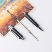 Stylo à bille en métal style Mont avec logo personnalisé, largeur d'écriture de 1.0mm, cadeau