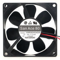 SANYO 109R0824G4021/G4D01/G4D09 DC24V 0.20A 80*80*25MM 8025 8CM Kipas Pendingin Aksial Tanpa Sikat Bantalan Bola Ganda Asli