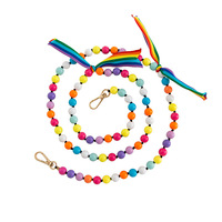 Cordon élégant en perles, lanière de créateur personnalisée, longue en macramé, avec perles de cristal, antichoc, en acrylique, universel, pour téléphone portable