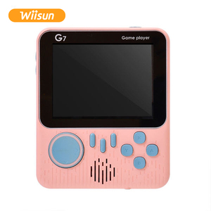 G7 Macaron Cầm Tay Trò Chơi Máy Nghe Nhạc Màn Hình LCD 8Bit 3.5 Inch Màn Hình Retro Cổ Điển Giao Diện Điều Khiển 666 Trò Chơi Bỏ Túi Gamepad Cho Trẻ Em Wiisun - Product Image 1