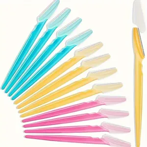 Kit de Depilación de Cejas Multifunción, Juego de 3/5/6/12/24 Piezas, Recortador Preciso, Herramienta para Eliminar el Vello Facial, Mango de Plástico de Fácil Agarre - Product Image 1