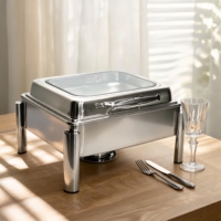 Ensemble de réchauds de style arabe, équipement de buffet en acier inoxydable, chauffe-plats professionnels pour événements de restauration