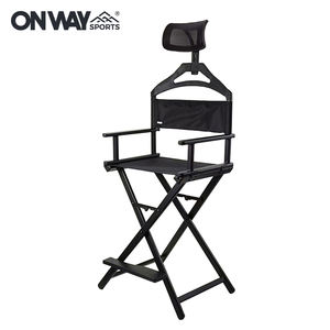 كرسي المخرجين طويل القامة الألومنيوم قابل للطي الثقيلة المحمولة المخصصة ماكياج الفنان كرسي المهنية - Product Image 2