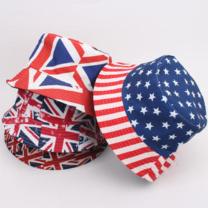 Sombrero de sol con bandera americana para adultos a la moda, gorra de cubo con estampado del Día DE LA Independencia para hombres, sombrero y gorra promocional de Golf y playa - Product Image 2