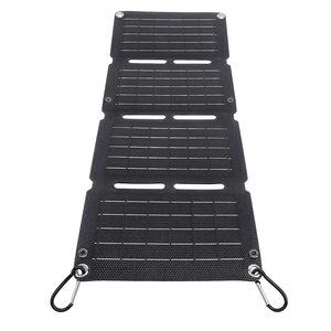 ALECTER Panneau Solaire Monocristallin Pliable Léger 21W à Haute Efficacité 22% Noir IP65 Étanche Certifié CE pour Extérieur 12 - Product Image 1