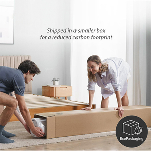 Natural Latex <strong>Memory</strong> <strong>Foam</strong> <strong>Mattress</strong> Queen King Size Fabric Hotel Roll up Spring <strong>Mattresses</strong> in a Box - Product Image 6