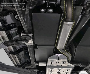 Tanque de Combustible de Largo Alcance para <span class=keywords><strong>Toyota</strong></span> Land Cruiser Prado 250, Tanque Auxiliar de Diésel de Aleación de Aluminio, <span class=keywords><strong>4x4</strong></span>, Expedición por el Desierto, Todoterreno - Product Image 2