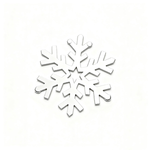 Marcapáginas de copos de nieve de Metal literario cortado con láser coleccionable de alta calidad 2025, marcapáginas promocionales plantados en plata para regalos - Product Image 3