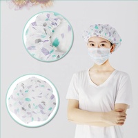 Chapeaux bouffants non-tissés jetables de filet à cheveux pour l'hôpital ou l'usage médical