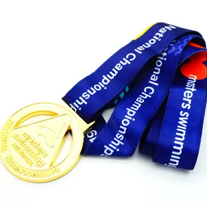 Atacado logotipo personalizado zinco liga maratona futebol esporte correndo corrida barato prêmio medalhão metal medalha