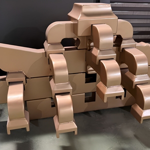 Ensemble de supports de tubes industriels en alliage d'aluminium, résistant à la rouille, à fixation murale, pour rampes d'escalier, utilisation extérieure - Product Image 4