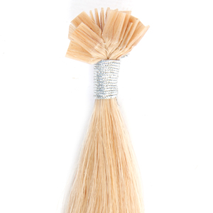 Extensiones de Cabello Pre-Adheridas con Queratina Sens Flat Europeas, Color 9 Rubio Claro, 25 Mechones, 100% Cabello Remy - Product Image 1
