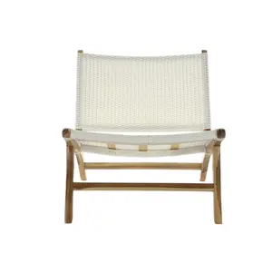 SILLA TECA PVC 65X80X68 BLANCA - Product Image 1