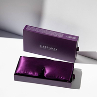 Masque de Sommeil en Soie de Mûrier 100% Personnalisé, Grande Taille, avec Sangle Réglable à Bande Auto-agrippante