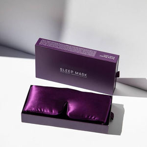 Personalisierte Schlafmaske aus 100 % Maulbeerseide in Übergröße mit verstellbarem Klettverschluss - Product Image 2