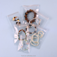 Bolsa con cierre de cremallera transparente impresa personalizada, pequeña bolsa de plástico de PVC para joyería, anillos, collares, relojes, gafas, piedras preciosas, bolsa de plástico con cremallera