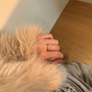 Anillo de Boda Dylam Delgado de Plata de Ley 925, Chapado en Oro Rodio Champagne, con Circonita Cúbica 5A, Regalo de Aniversario para Mujer, Anillos de Uso Diario - Product Image 4