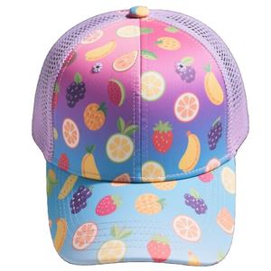 Gorro de camionero de verano unisex personalizado malla fruta Impresión digital bordado gorras de camionero - Product Image 1