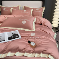 Housse de couette en soie à texture avancée, ensembles de draps, literie pour la maison, chambre à coucher douce, vente en gros