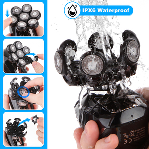 เครื่องโกนหนวดไฟฟ้ารุ่นใหม่ หัวโกนอัจฉริยะสำหรับผู้ชาย ใบมีดเจ็ดใบ มีดโกนอเนกประสงค์ ขายส่ง - Product Image 5