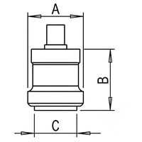 Transductor de Onda Longitudinal de Cristal Único con Carcasa de Aleación de Aluminio, Sonda de Haz de Ángulo Recto para Detección de Defectos por Ultrasonido