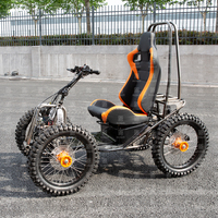 Scooter tout-terrain à quatre roues de 5000 W, pneus de 20 pouces, double moteur, batterie au lithium, capacité de charge de 200 kg, autonomie de 80 km