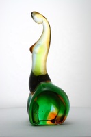 Sculpture en cristal artisanale de luxe européenne, chef-d'œuvre en verre, technique de cire perdue, figurine à thème culturel