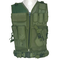 Gilet tactique léger - conception modulaire, bretelles réglables, adapté aux activités de plein air et aux agents de sécurité