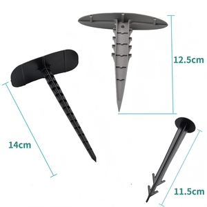 Estacas de jardín de plástico robustas para una fijación estable de cubiertas de plástico económicas - Product Image 4