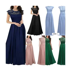 Manufacturers wholesale high-quality women's evening gowns Maxi long sleeve evening gowns