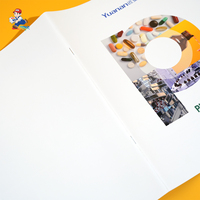 Livre personnalisé à reliure piquée avec impression UV sur papier couché/kraft/offset, découpe et couverture souple