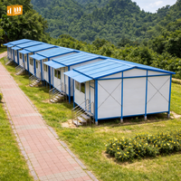 Cabine à ossature d'acier préfabriquée d'usine moderne, maison de 3 chambres à coucher, maison préfabriquée mobile portable amov