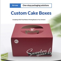 Nouvelle boîte cadeau carrée portable pour gâteau d'anniversaire, boîte d'emballage alimentaire simple ou double couche pour pâtisseries, desserts et collations festives