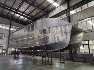 15m Aluminium <span class=keywords><strong>Ferry</strong></span> Travail Bateau Eau Taxi Yacht de Luxe à Vendre Catamaran Navire Passager - Product Image 6