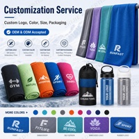 Serviette rafraîchissante rétro imprimée pour l'été et la plage, en microfibre à évaporation, avec motif personnalisé, pour les vacances, les activités sportives en plein air et les événements