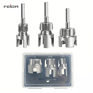 FEIDA 1/2/3-teiliges Gewindeschneidwerkzeug-Set aus Kohlenstoffstahl für Rohre, Innen-/Außengewinde für PVC/PPR, 8mm CNC-Gewindeschneidwerkzeug - Product Image 2