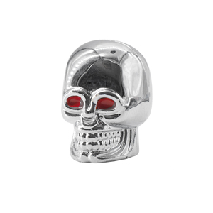 Tapas de Válvula Simoni Racing Skeleton - Tapas de Válvula para Neumáticos de Auto, ABS, Calavera Cromada - Product Image 4