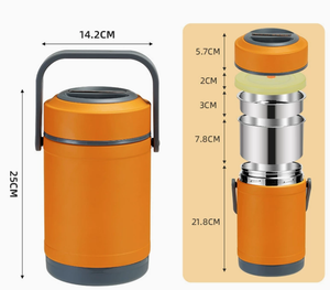 Calentador de Comida Portátil CHRT de Calentamiento Rápido <span class=keywords><strong>para</strong></span> Auto, Camión, Oficina, Viajes, Adultos, Lonchera, Contenedor de Acero Inoxidable - Product Image 6
