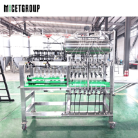 Machine de remplissage et de capsulage semi-automatique 8 têtes à contre-pression pour brasserie artisanale, intégrée pour la carbonatation de bières et de boissons