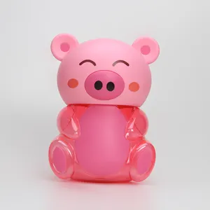 Food Grade Plastic PET Jars Animal Shaped Food Storage Containers Biscuit Candies
