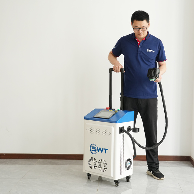 300W 500W 1000W High Power Mopa JPT Portable Pulse Laser Cleaning Machine for Metal