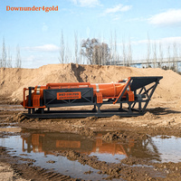 Trommel à or écologique 200 tonnes/heure, machine de lavage d'or alluvionnaire avec tamis résistant à l'usure pour l'exploitation minière à grande échelle