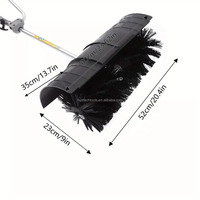 Machine de Balayage Portable pour l'Entretien des Gazon Artificiel 2/4 Temps avec Brosse pour les Terrains de Football et de Soccer Outils de Pelouse Sportive